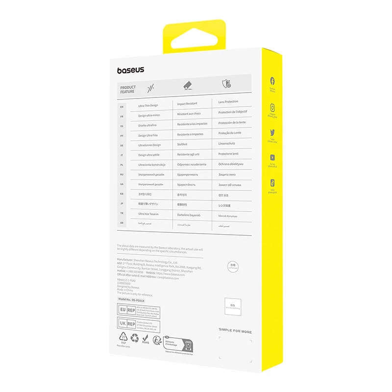 Baseus OS‑Lucent Series puhelinkotelo iPhone 15 Plus, läpinäkyvä, ohut