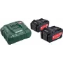 Metabo 685050000 Basic-Set, 2 x 4,0 Ah 18 V akku- ja laturisetti