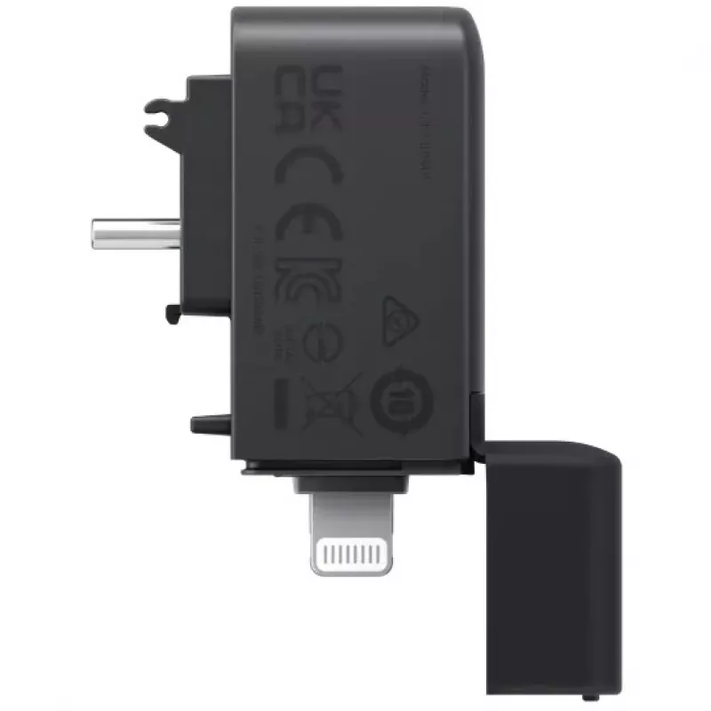 Kortinlukija Insta360 X4 Quick Reader USB Type-C Lightning musta
