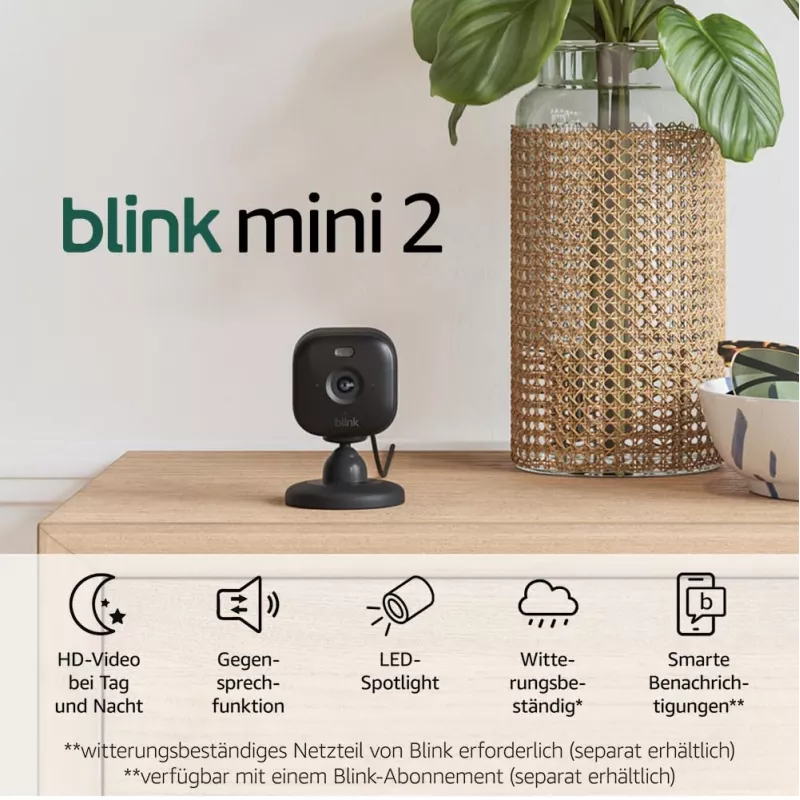 IP-valvontakamera Amazon Blink Mini 2 1080p