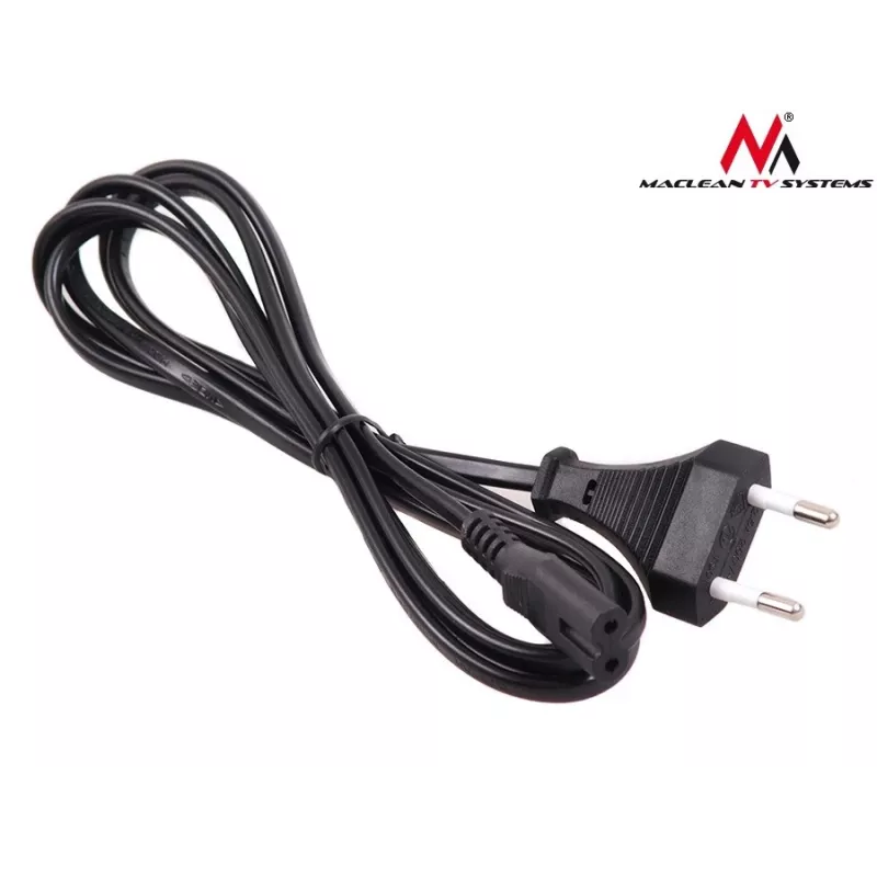 Maclean MCTV-809 virtajohto EU-pistoke - Figure-8 (C7), 1,5 m