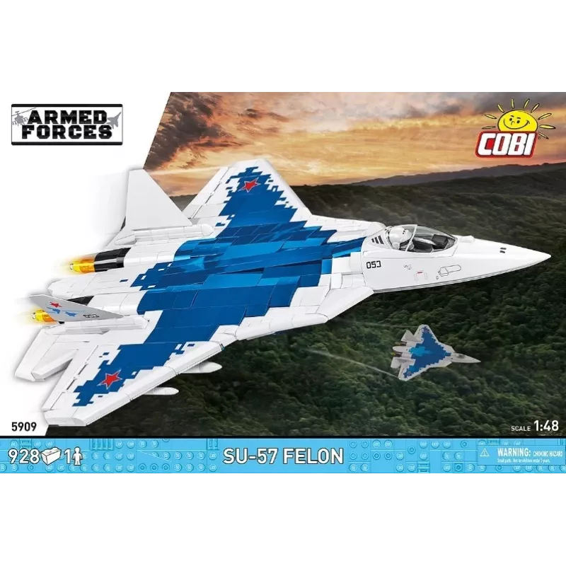 Rakennussarja Cobi SU-57 Felon, 928 osaa – Cobi malli COBl-5909