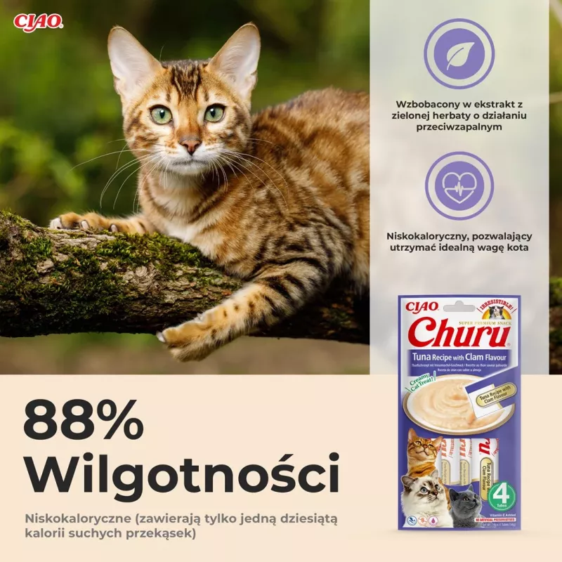 INABA Churu tonnikala simpukan makuisena – kissanherkku – 4x14 g