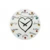 NeXtime kello 8030 Loving You, Ø43 cm, seinäkello, valkoinen/monivärinen
