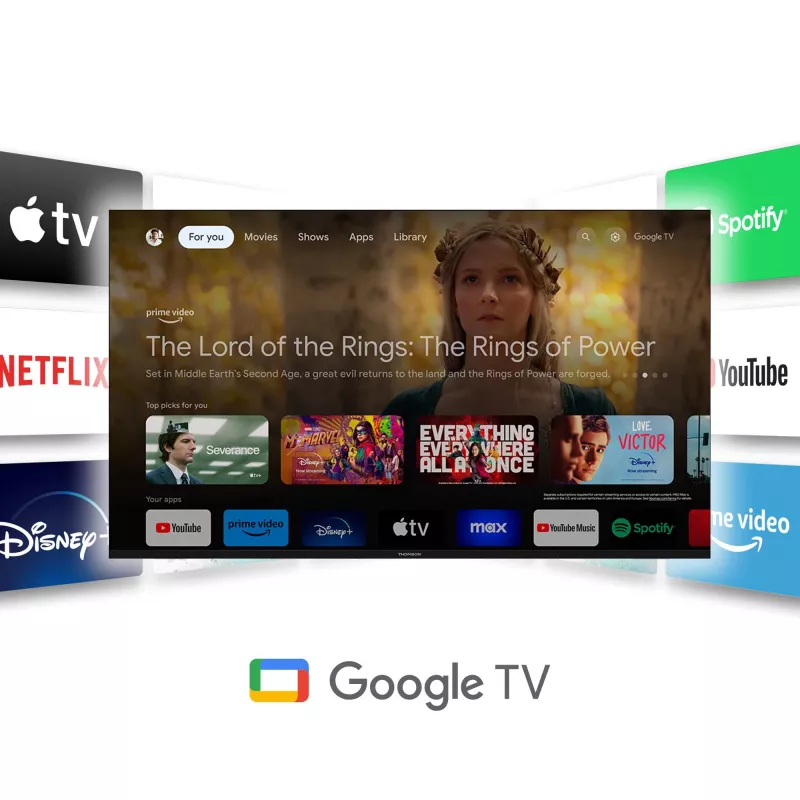 TV-sarjan lisävaruste tikku Google TV 4K/145 Thomson