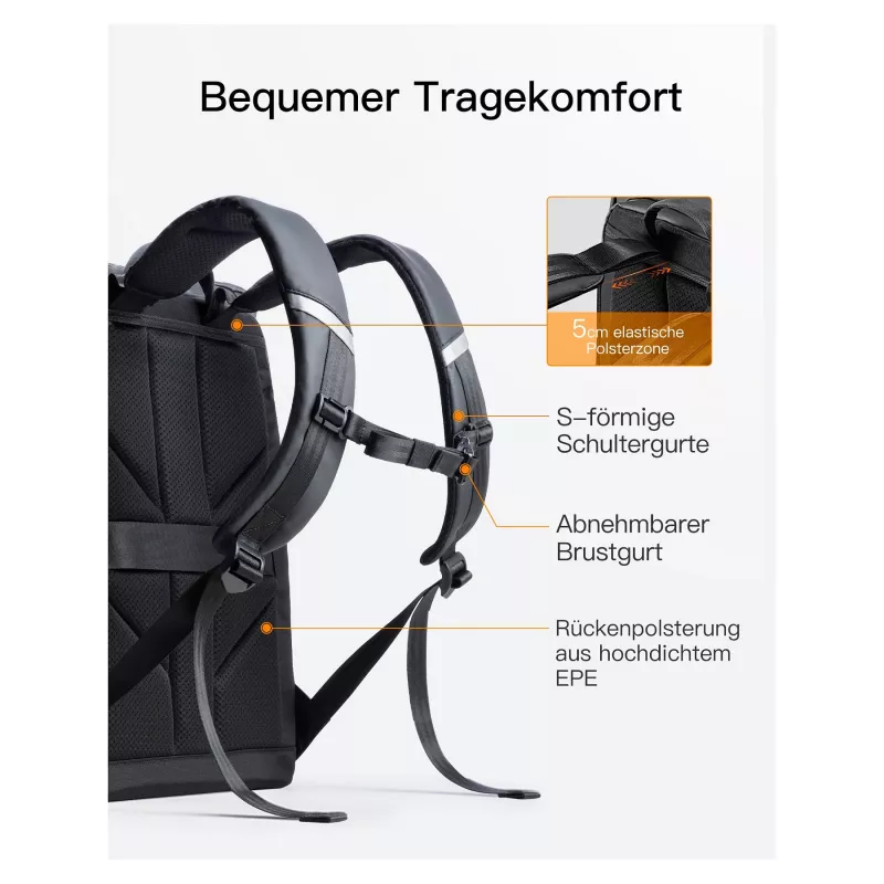 inateck kannettavan tietokoneen reppu 15,6 BP01009 musta 22-26,8 L
