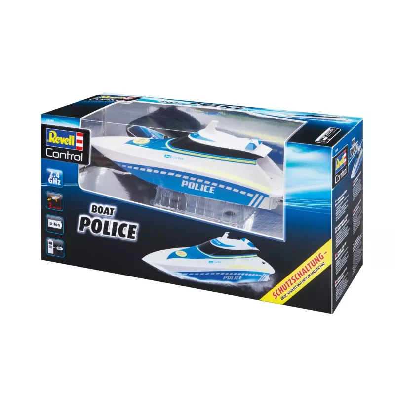 Revell Control Waterpolice RC aloittelija moottorivene 100% RtR 350 mm (24138)