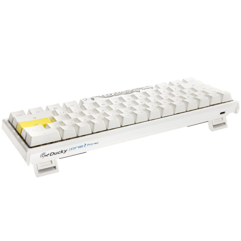 Ducky One 2 Mini Pure White RGB näppäimistö Gaming USB US-englanti