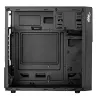 Akyga AK19BK Micro Tower -tietokonekotelo, Micro-ATX / Mini-ITX, USB-C + USB 3.0 + 2x USB 2.0, ilman virtalähdettä, musta