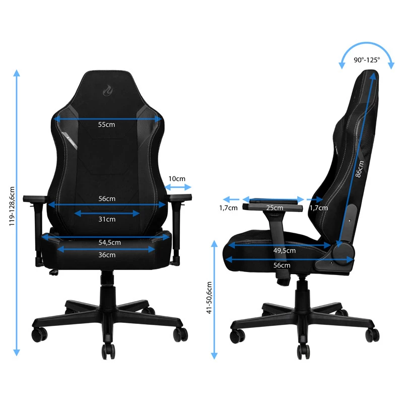 Nitro Concepts X1000 pehmustettu istuin pehmustettu selkänoja