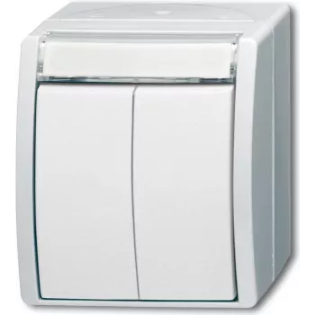 BUSCH JAEGER 1484-0-0379 - painike - valkoinen - IP44 - CE - 74 mm - 55 mm
