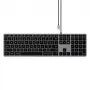 Satechi ohut W3 näppäimistö USB-C numeronäppäimistöllä (Space Gray)