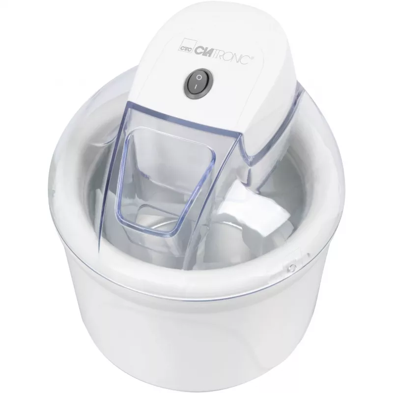 Jäätelökone ICM 3764, jäätelökone valkoinen, 1 500 ml jäätelölle, 12 wattia