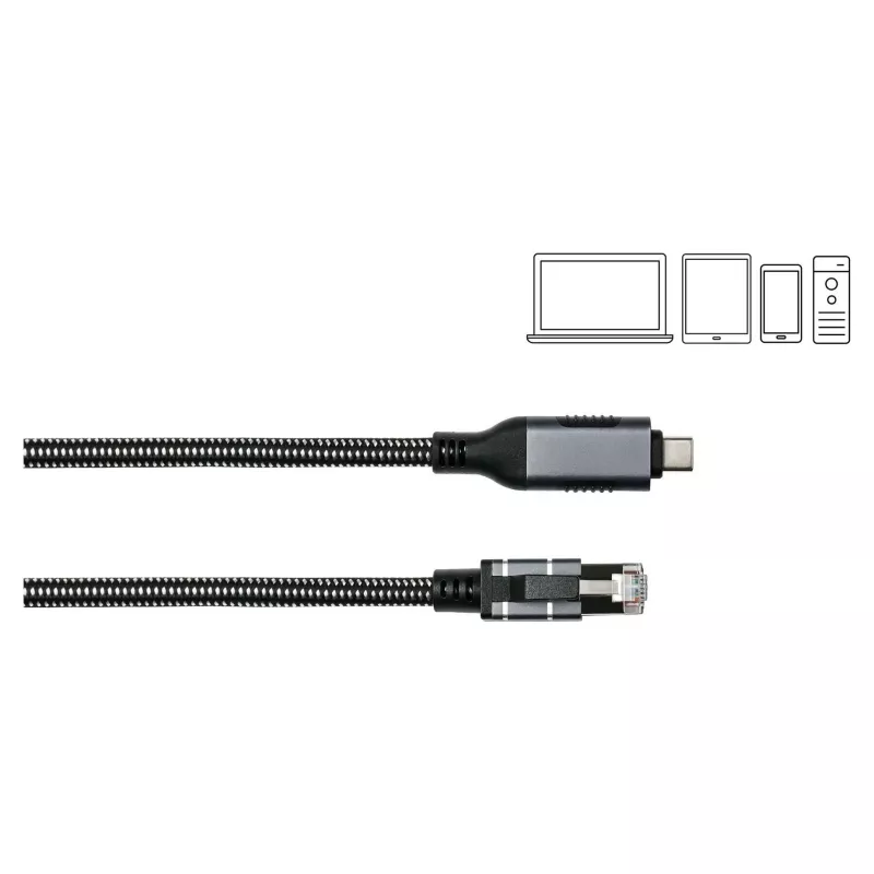 Good Connections Ethernet-kaapeli USB-C RJ45, antrasiitti, 0,5 m