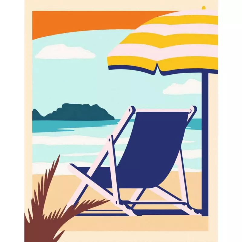 Maalaussarja Ravensburger CreArt – Relax at the Beach (23897) taidesarja