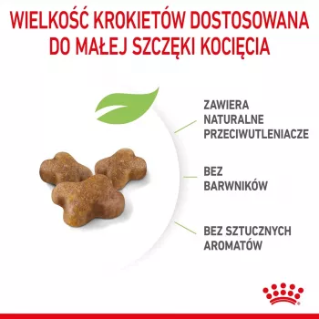 Kuivaruoka kissoille Royal Canin Kitten 10 kg – kana, 36 % proteiini, 18 % rasva, kissanpennuille ja tiineille/imeville emoille
