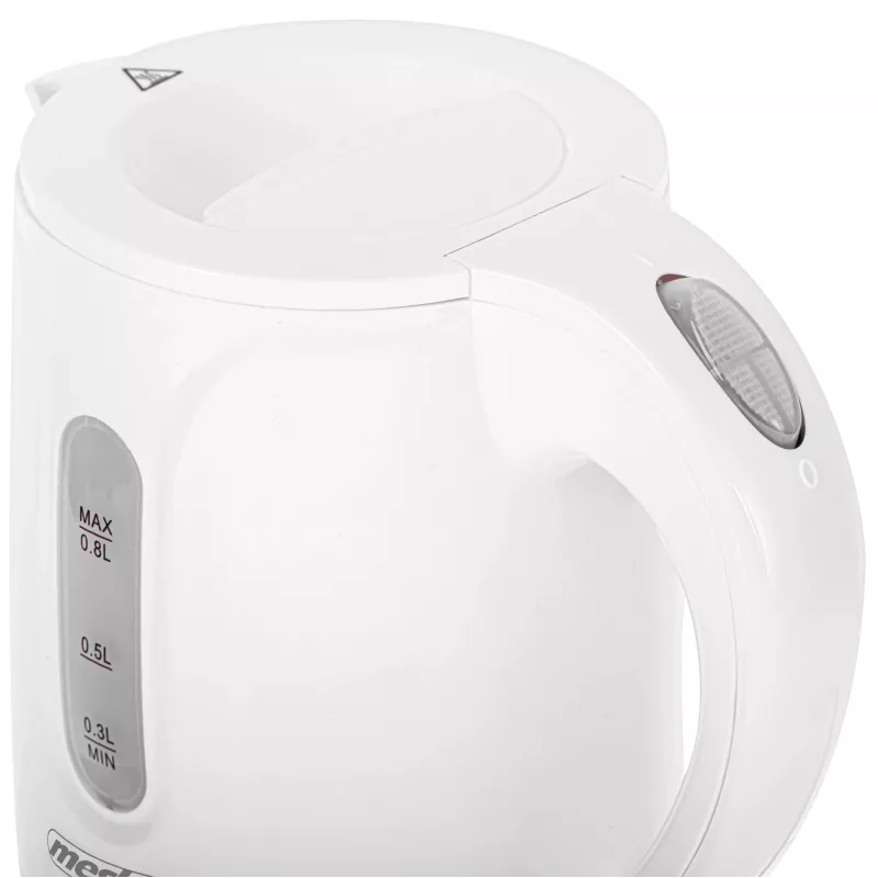 Mesko vedenkeitin | MS 1376 | sähköinen | 850 W | 0,8 L | muovi | 360° kääntöalusta | valkoinen