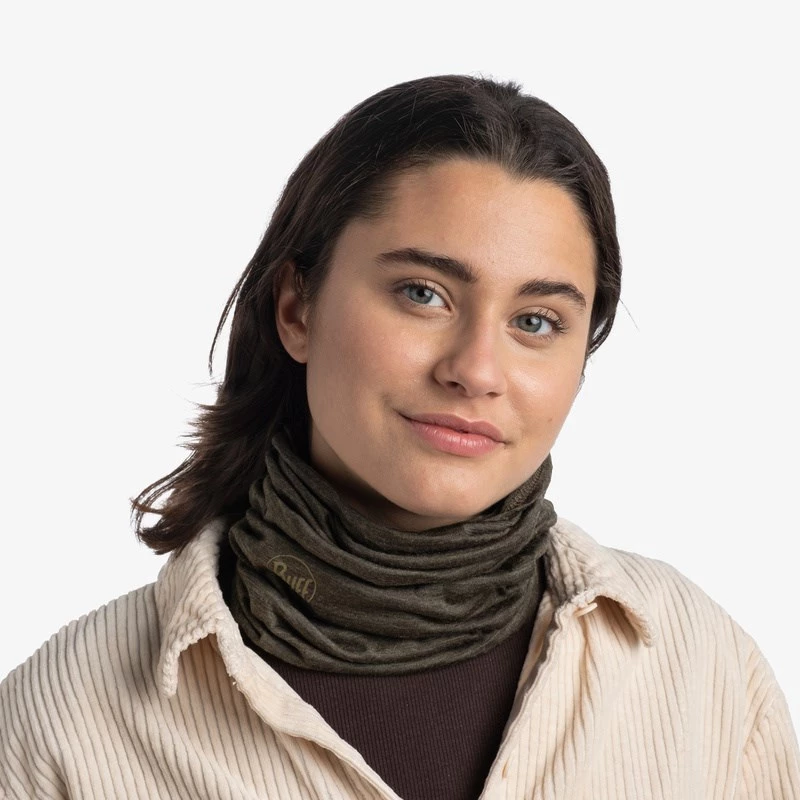 Buff 113010.843.10.00 Merino Lightweight monikäyttöinen kaulaliina aikuisille, merinovilla, Solid Bark