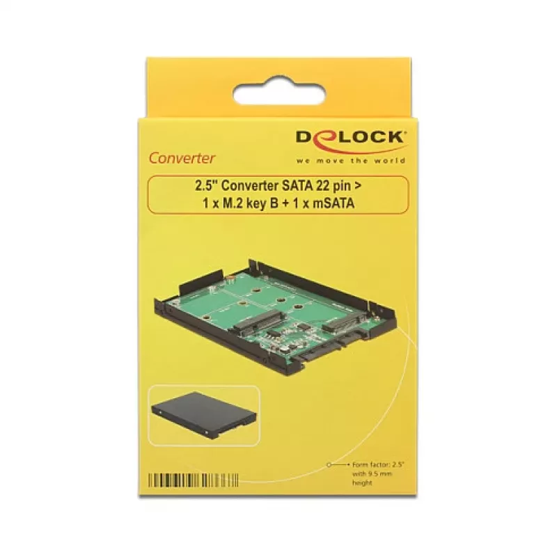 Liitäntäkortti DeLOCK 62866 sisäinen M.2 mSATA