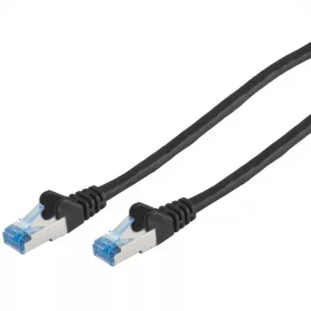 ShiverPeaks patch-kaapeli CAT6a RJ45 S/FTP 2m musta - verkko - CAT 6a