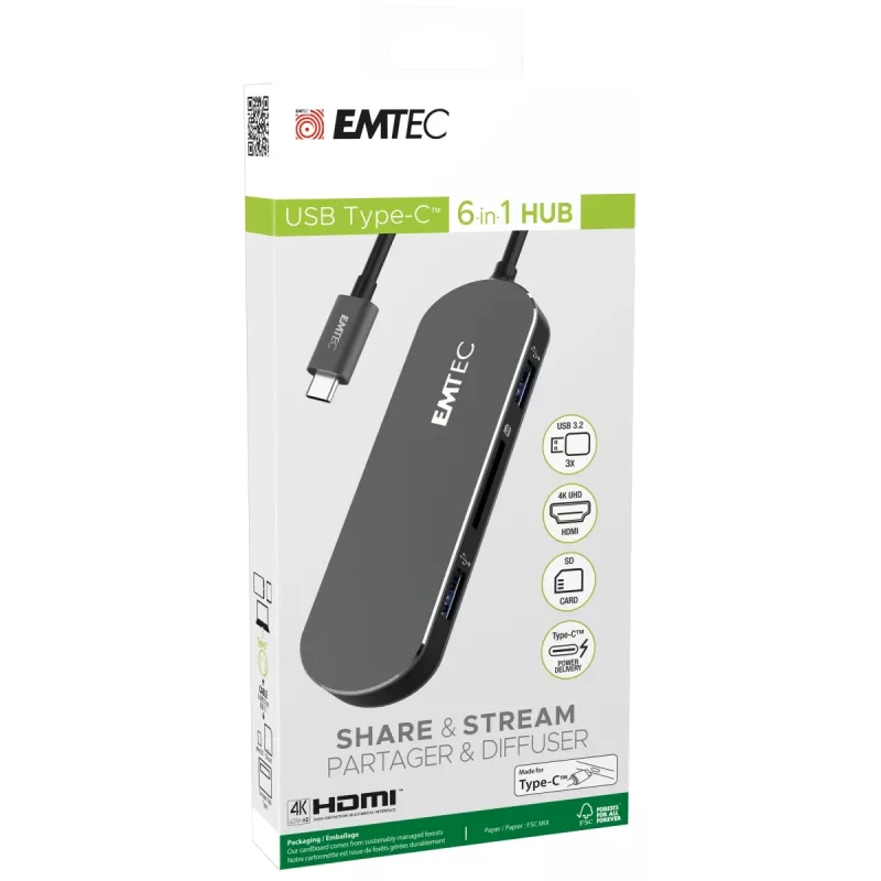 Emtec T650C Type-C-keskitin
