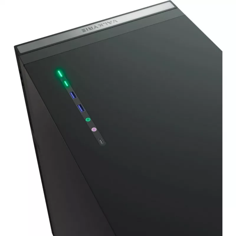 VK02 Lite, tornikotelo musta, karkaistu lasi