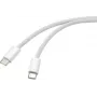 Renkforce USB-kaapeli USB-C®-pistoke, USB-C®-pistoke 3,00 m valkoinen kierretty pari RF-6056884 (RF-6056884)