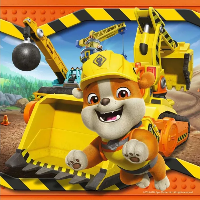 Lasten palapelisarja Ravensburger Rubble & Crew työajoneuvot — 3 palapeliä × 49 palaa