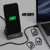4smarts lataustelakka VoltDock USB-C 60W harmaa (541426)