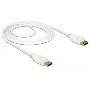 DisplayPort-kaapeli DeLOCK 85509 1,5 m valkoinen