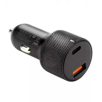 Autolaturi everActive CC-50Q QC3.0 75W Quick Charge 3.0 -tuella ja USB-liitännöillä