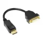 Good Connections adapterikaapeli DisplayPort 1.2 uros DVI-I 24+5 naaraalle - musta - 0,2 m