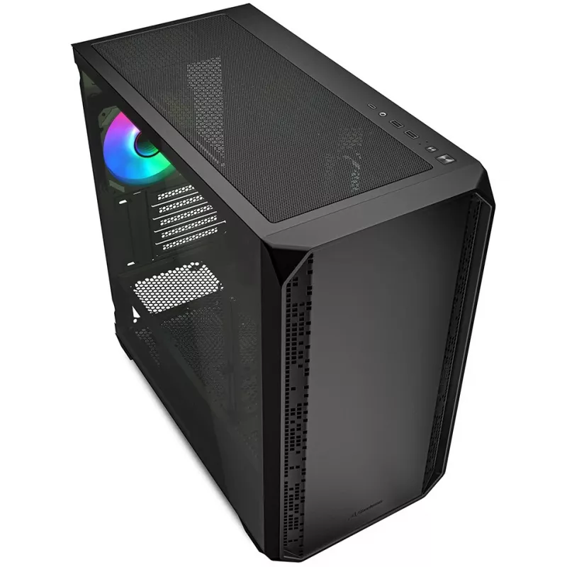 Sharkoon MK2 RGB Micro Tower musta