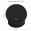 Delock ergonominen hiirimatto rannetuki musta 252x227 mm