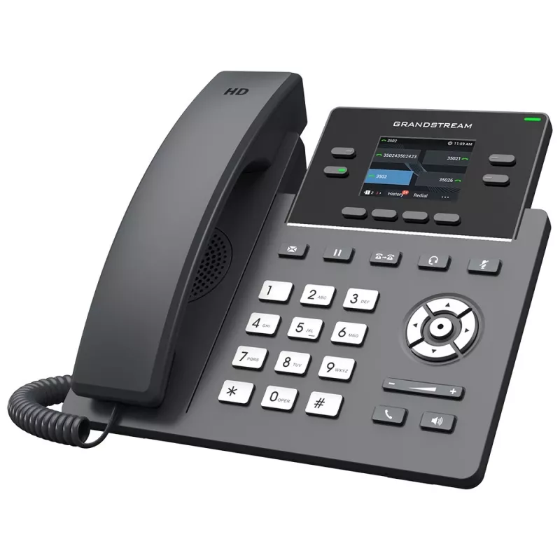 IP-puhelin Grandstream Networks GRP2612G musta 4 linjaa LCD