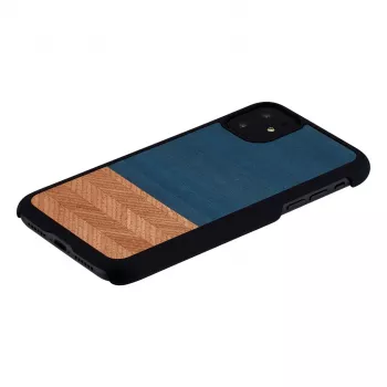 Älypuhelinkotelo man and wood iPhone 11:lle – suojakotelo denim-musta
