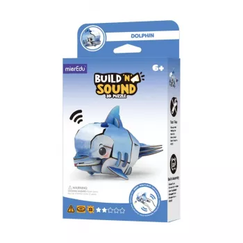 MierEdu Build and Listen 3D-palapeli - delfiini