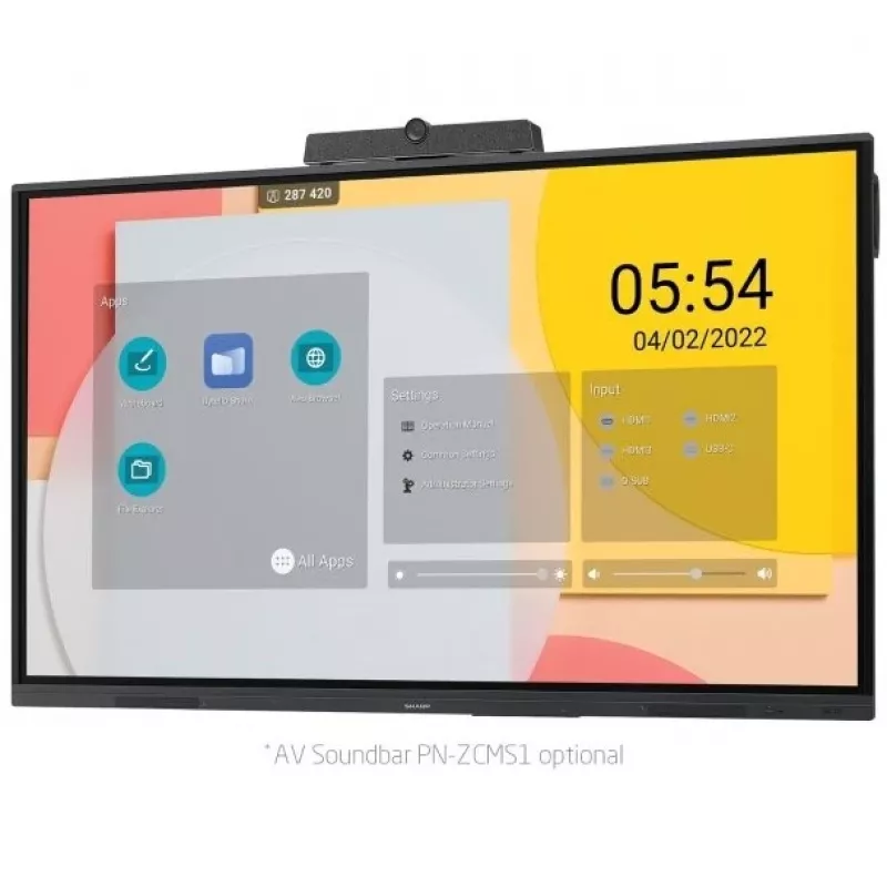 Sharp PN-L752B interaktiivinen valkotaulu 190,5 cm (75