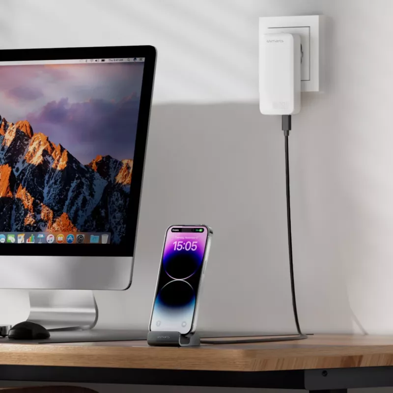 4smarts lataustelakka VoltDock USB-C 60W harmaa (541426)