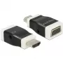 DeLOCK 65586 kaapeliadapteri HDMI-A - VGA musta valkoinen