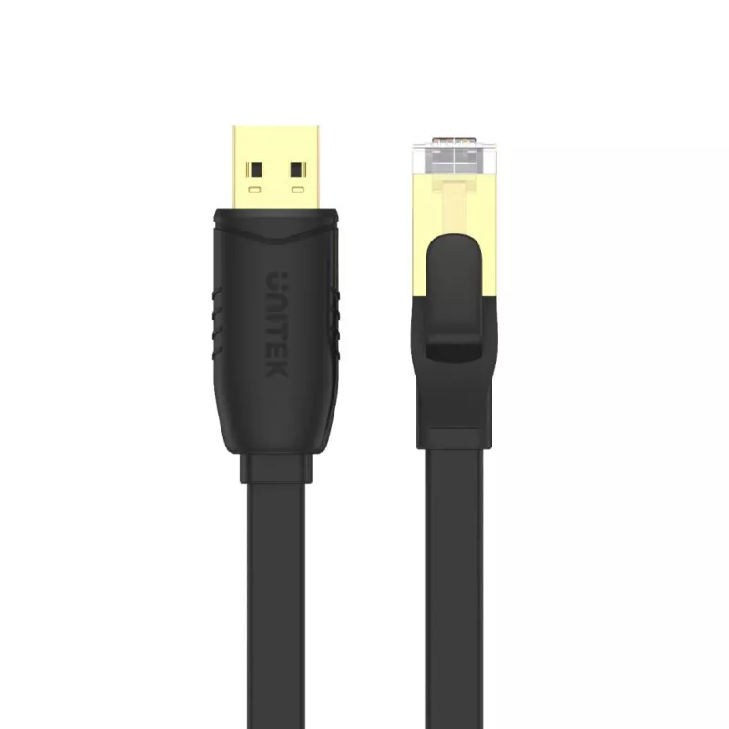 Unitek Y-SP02001B USB 2.0 – RJ-45 konsolikaapeli, 1,8 m, musta