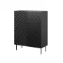 Hylly cama meble ONDA 2D2SZ kirjahylly 98×45×127 cm musta