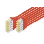 Digitus DK-1644-A-020-R-10 CAT 6A S/FTP kytkentäkaapeli 2 m, punainen, 10 kpl:n pakkaus