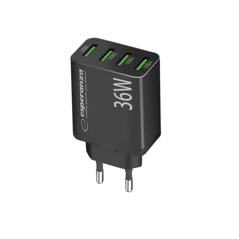 Esperanza EZC107K verkkolaturi 36W musta