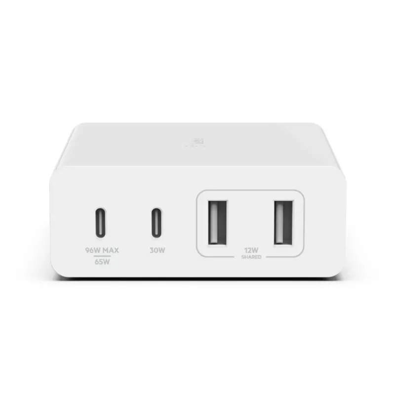 Sisälaturi Belkin WCH010VFWH 2 m kaapeli 2 USB Type-C -liitäntää valkoinen