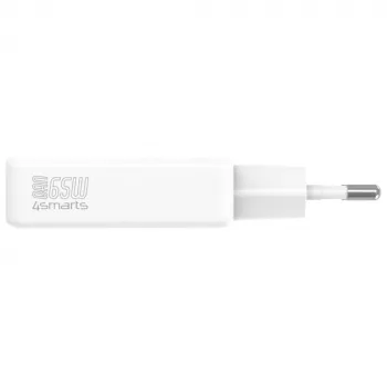 Laturi PDPlug Dual 65W GaN 2xUSB-C valkoinen