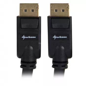 DisplayPort-kaapeli Sharkoon 1.3, 4K, 1 m, musta