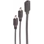 USB-kaapeli ShiverPeaks BS13-20022 0,3 m USB-C Mini-USB B musta