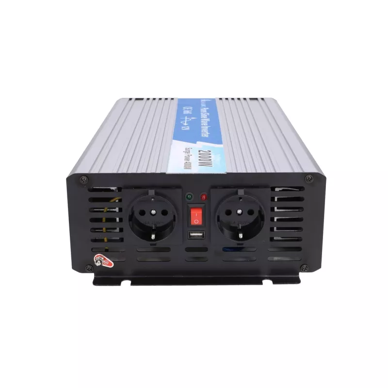 Extralink OPIP-2000W | jännitemuunnin | auto 12V, 2000W puhdas siniaalto