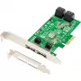 Dawicontrol PCI-kortti PCI-e DC-624e RAID R2 4-kanava SATA 6G retail